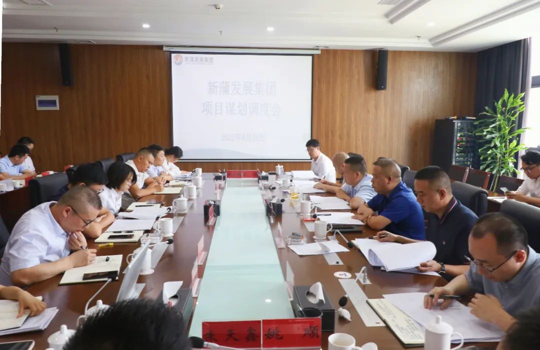 張心主持召開集團(tuán)公司項(xiàng)目謀劃調(diào)度會