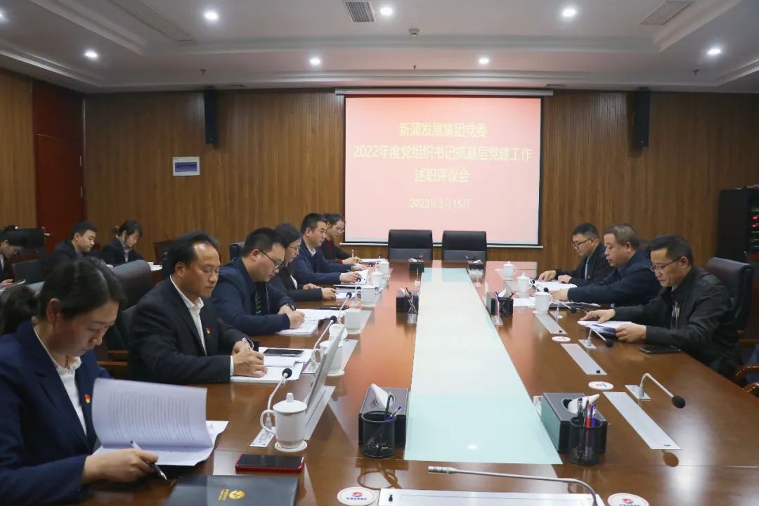 遵義新蒲發(fā)展集團(tuán)2022年度黨組織書記抓基層黨建工作述職評(píng)議會(huì)召開